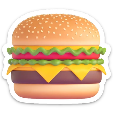 burger sticker