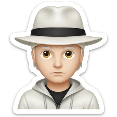 white hat hacker sticker