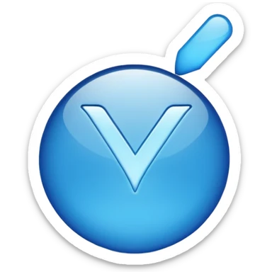 Mavi tık altı b9 sticker