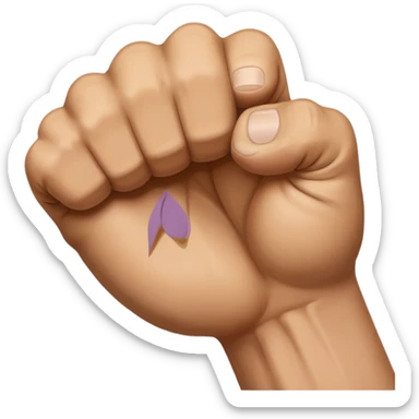 punch (only hand) sticker