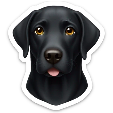 Black Labrador retriever  sticker