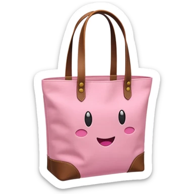 Pink classic tote bag  sticker