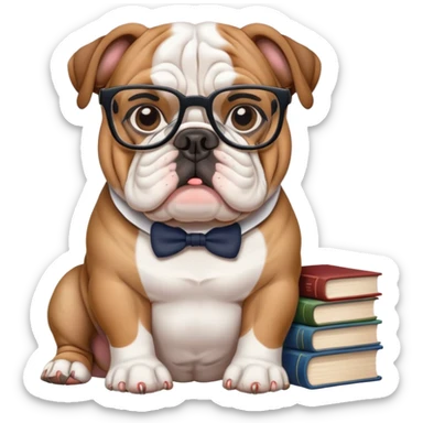 bulldog ingles bookseller sticker