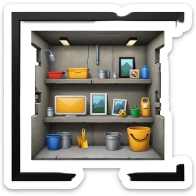 house basement sticker