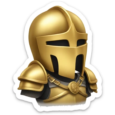 Golden Knight celebrating  sticker