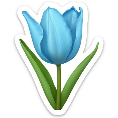 Light blue tulip sticker