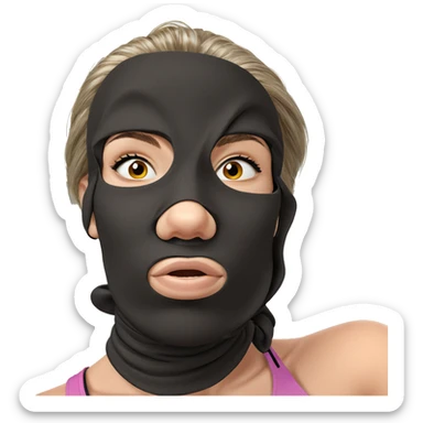 realistic portrait of girl sticker