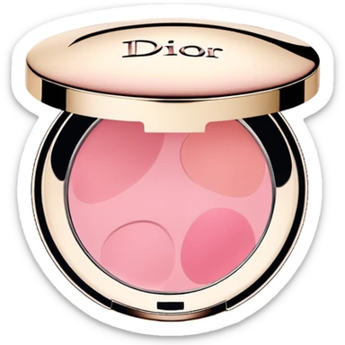 Pink Dior blush sticker