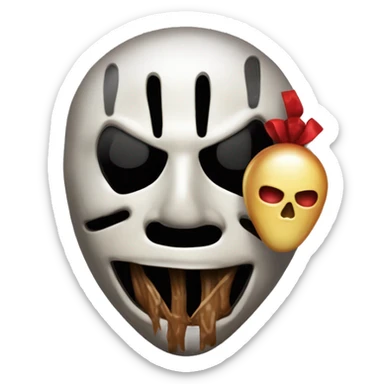 Una maschera di Ghostface, un palloncino rosso (IT), e un guanto con lame ispirato a Freddy Krueger. sticker