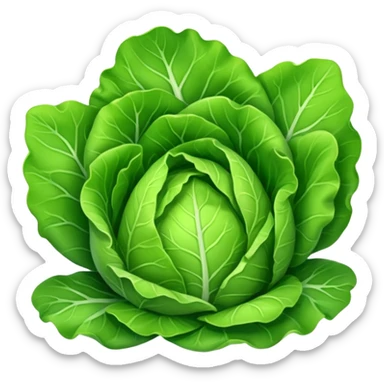 green lettuce sticker