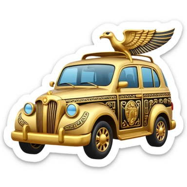Egyptian item car with Gold Details sticker