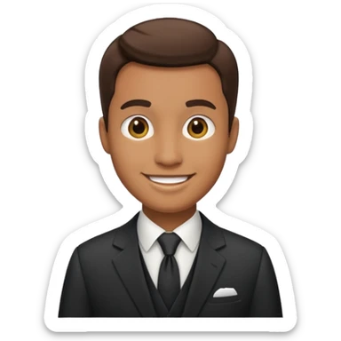 interesting museum guide face sticker