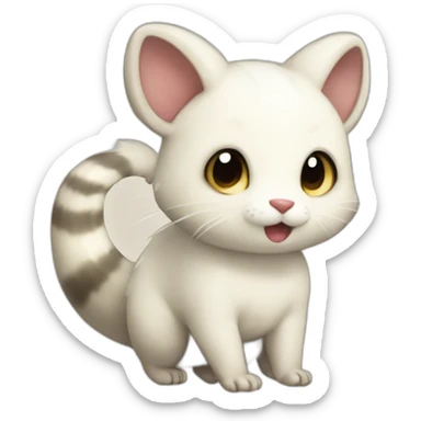 White Furret sticker