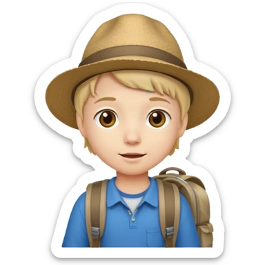 tourist kid cute sticker