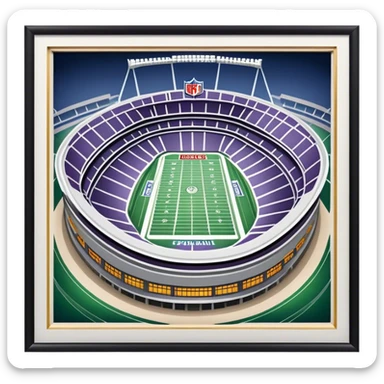 superbowl stadium sticker