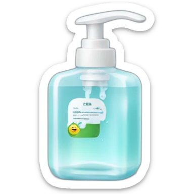 Hand sanitizer sticker