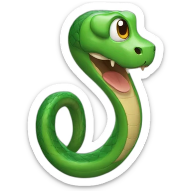 A snake with a hearing aid sticker