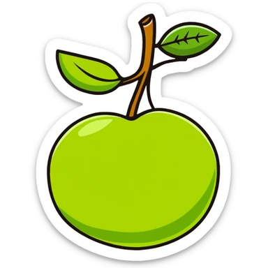 lime fruit sticker