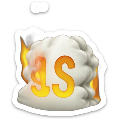 dollars burning sticker