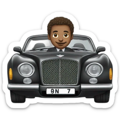 Man in a bentley sticker