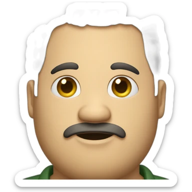 a fat man whoos name is salvador sticker