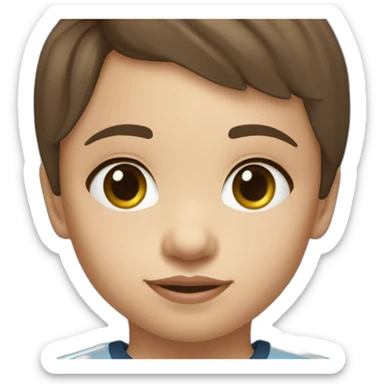 2 year old girl with short brown hair and eyes wearing Manchester City football shirt sticker