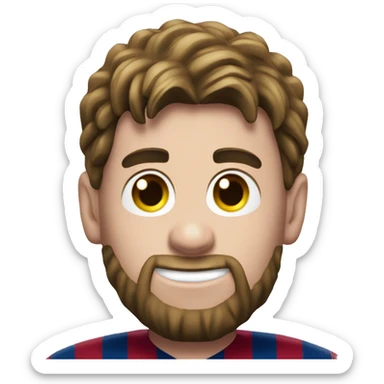 O messi com 8 bolas de ouro no Barcelona  sticker