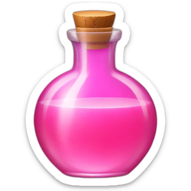 pink love potion sticker