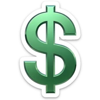 can you make an app logo with a dollar sign on it sticker