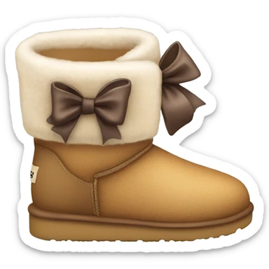 Uggs with bow sticker