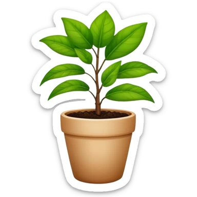 potted plant sticker