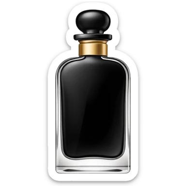 elegant black bottle of perfume (no face) sticker