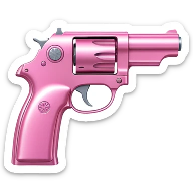 Quiero que me agas un emoji de pistola rosa  sticker