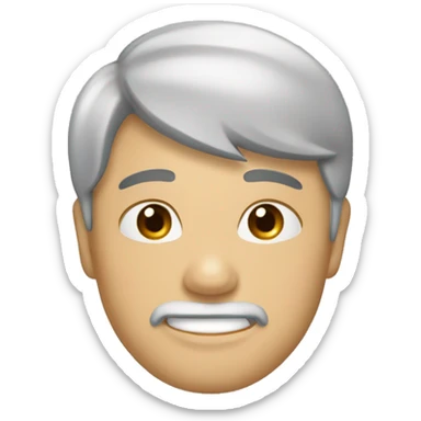 Đầu người ngại ngùng đeo kính sticker