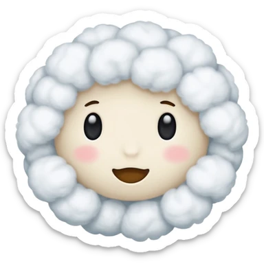 make up cotton sticker