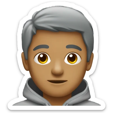 Gray sweatsuit sticker