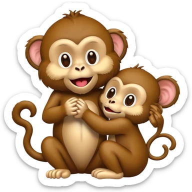 Macaco mandando beijo sticker