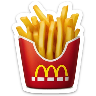 McDonald’s fries sticker