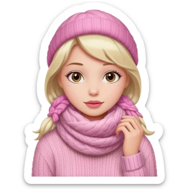 Clean girl/coquette invernali sticker