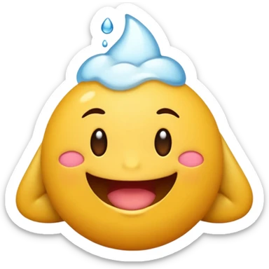 Um emoji babando de paixão sticker