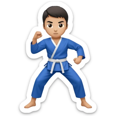 Taekwondo fighting  sticker