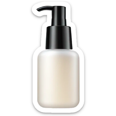 Skincare moisturizer pump sticker