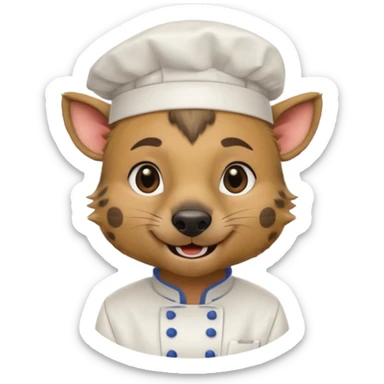 chef hyena sticker