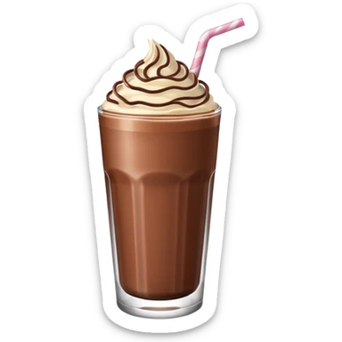 Chocolate milkshake sticker