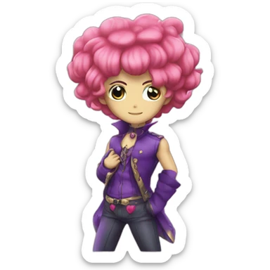 :funny valentine from jojo bizzard adventure sticker