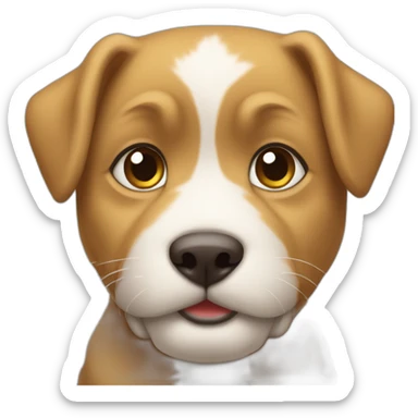 chat avec chiot sticker