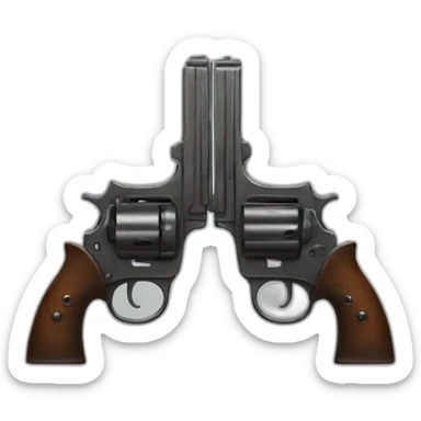 double pistols sticker