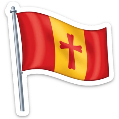 drapeau Lorraine jaune et rouge sticker