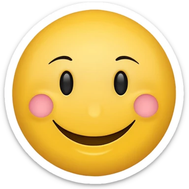 Happy smiley face, slightly passive aggressive sticker