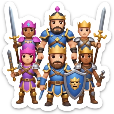 Clash Royale characters  sticker